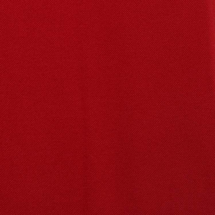 Pre Owned Z Zegna Red Cotton Pique Short Sleeve Polo T-Shirt XL