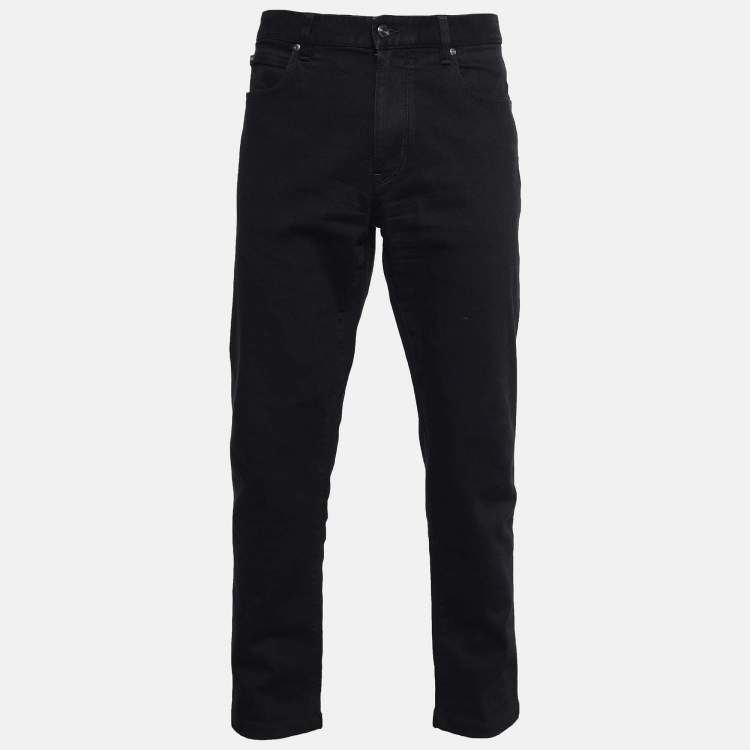 Pre Owned Z Zegna Black Denim Slim Fit Jeans XL