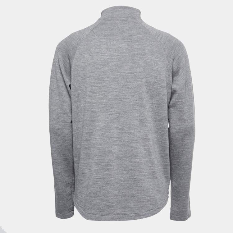 Heather Grey Long Sleeve Crew Neck