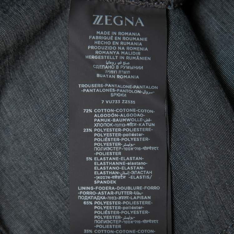 Pre Owned Z Zegna Blue Denim Drawstring Waist Regular Fit Jeans XXL/ Waist 40"