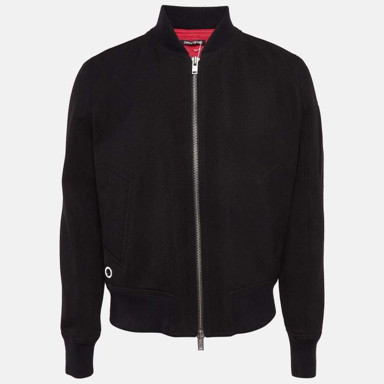 Pre Owned Zadig & Voltaire Black Wool Blend Bradley Jacket L