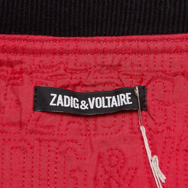 Pre Owned Zadig & Voltaire Black Wool Blend Bradley Jacket L