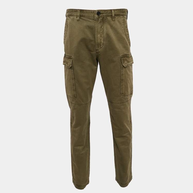 Pre Owned Zadig & Voltaire Green Cotton Cargo Pants M