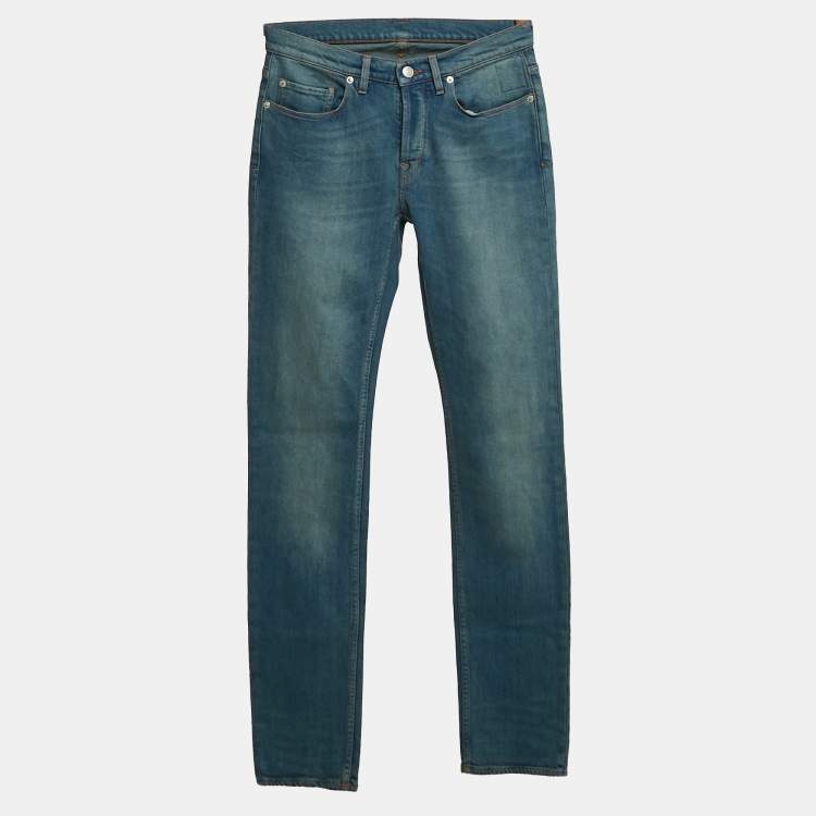 Pre Owned Zadig & Voltaire Blue Brushed Denim David Jeans XS Waist 30"