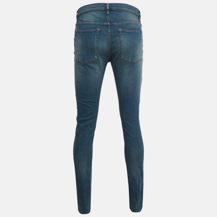 Pre Owned Zadig & Voltaire Blue Brushed Denim David Jeans L Waist 32.5"