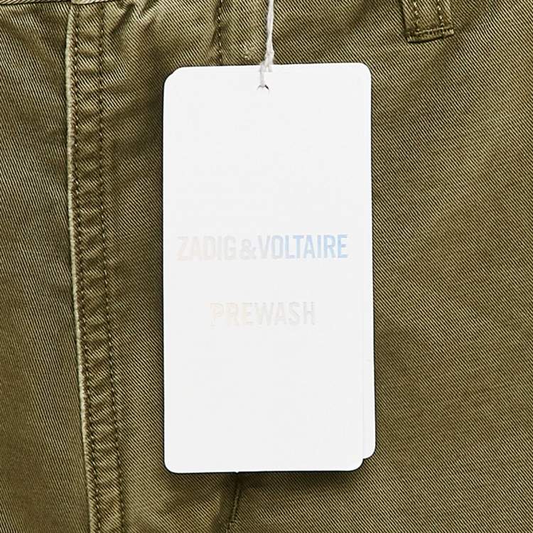 Pre Owned Zadig & Voltaire Green Cotton Pargo Cargo Pants M