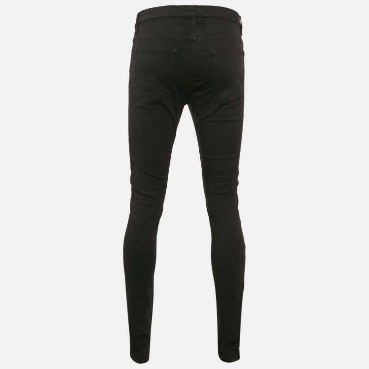 Pre Owned Zadig & Voltaire Black Denim Slim Fit David Jeans S Waist 31"
