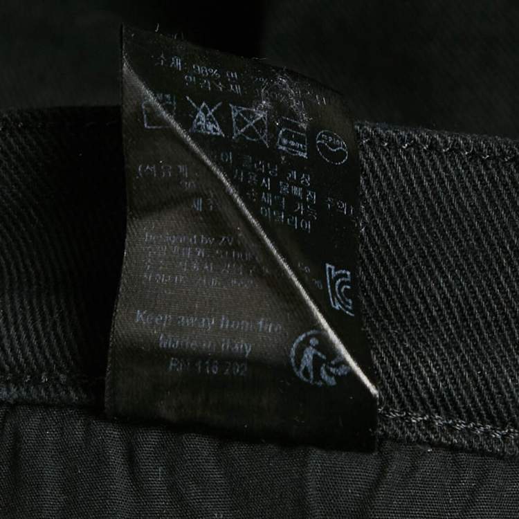 Pre Owned Zadig & Voltaire Black Denim Slim Fit David Jeans S Waist 31"