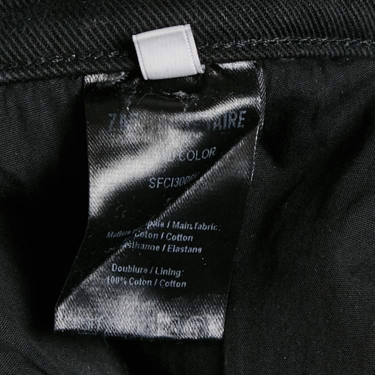 Pre Owned Zadig & Voltaire Black Denim Slim Fit David Jeans S Waist 31"