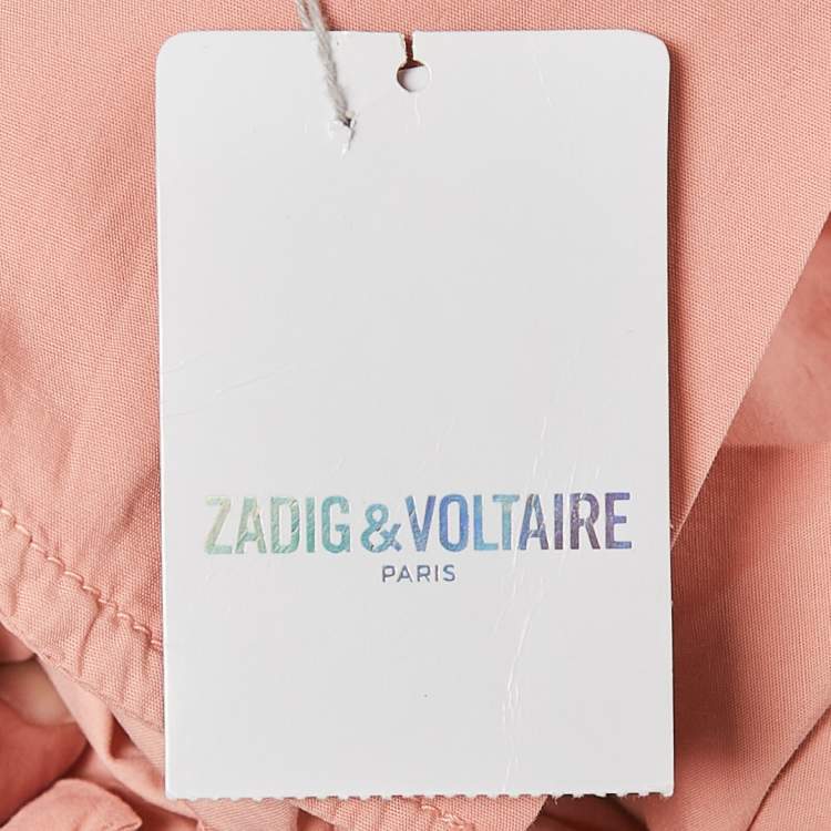 Pre Owned Zadig & Voltaire Pink Cotton Patrick Chino Pants S