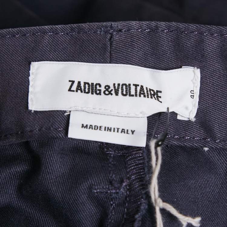 Pre Owned Zadig & Voltaire Blue Cotton Patrick Chino Trousers M