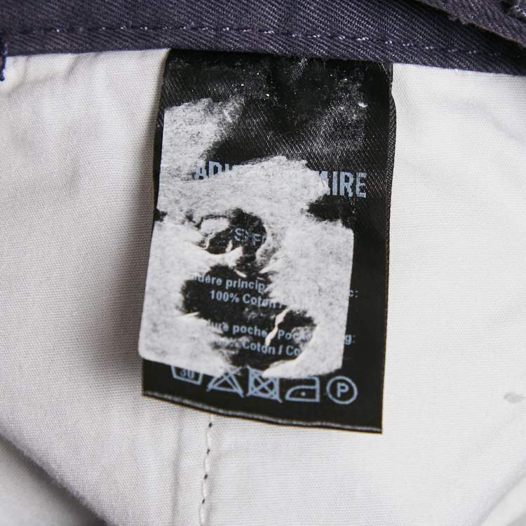 Pre Owned Zadig & Voltaire Blue Cotton Patrick Chino Trousers M