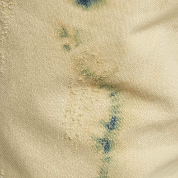 Pre Owned Zadig & Voltaire Cream Tie Dye Denim David Jeans M Waist 32"