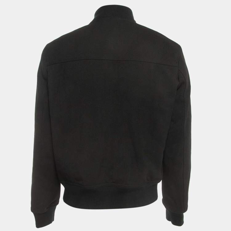 Pre Owned Zadig & Voltaire Black Wool Blend Zip Front Jacket XL