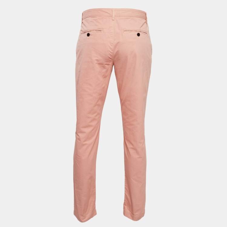 Pre Owned Zadig & Voltaire Pink Cotton Patrick Chino Trousers L