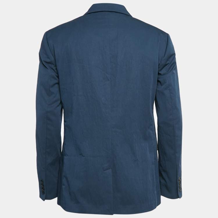 Pre Owned Zadig & Voltaire Marine Blue Cotton Blend Tailored Venice Blazer M