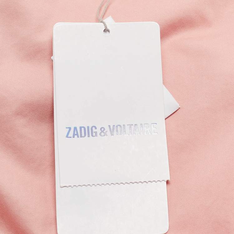 Pre Owned Zadig & Voltaire Pink Cotton Patrick Chino Trousers M