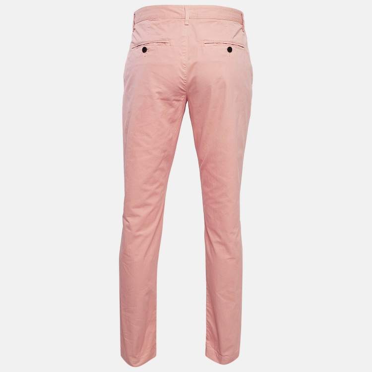 Pre Owned Zadig & Voltaire Pink Cotton Patrick Chino Trousers M
