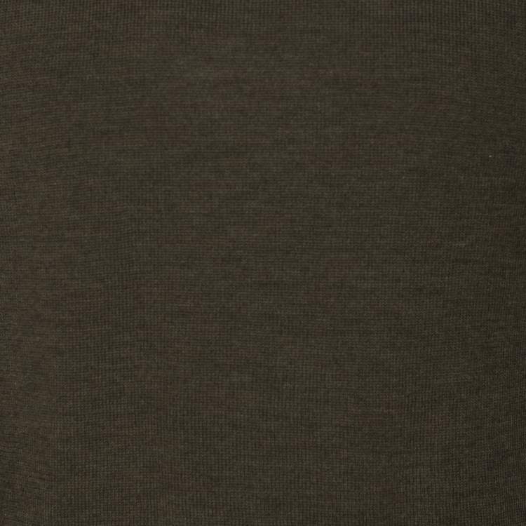 Pre Owned Zadig & Voltaire Olive Green Wool Knit Sweaters M