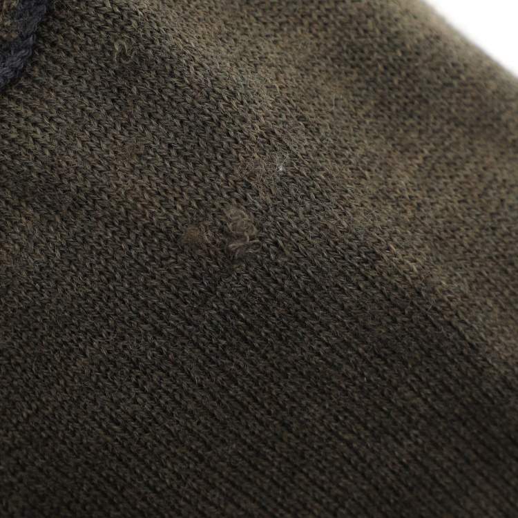 Pre Owned Zadig & Voltaire Olive Green Wool Knit Sweaters M