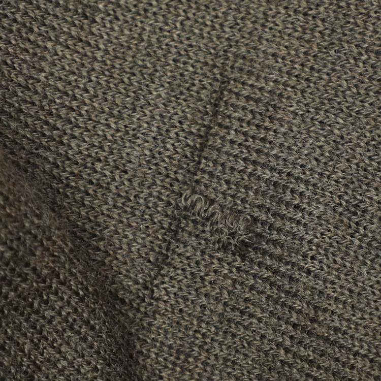 Pre Owned Zadig & Voltaire Olive Green Wool Knit Sweaters M
