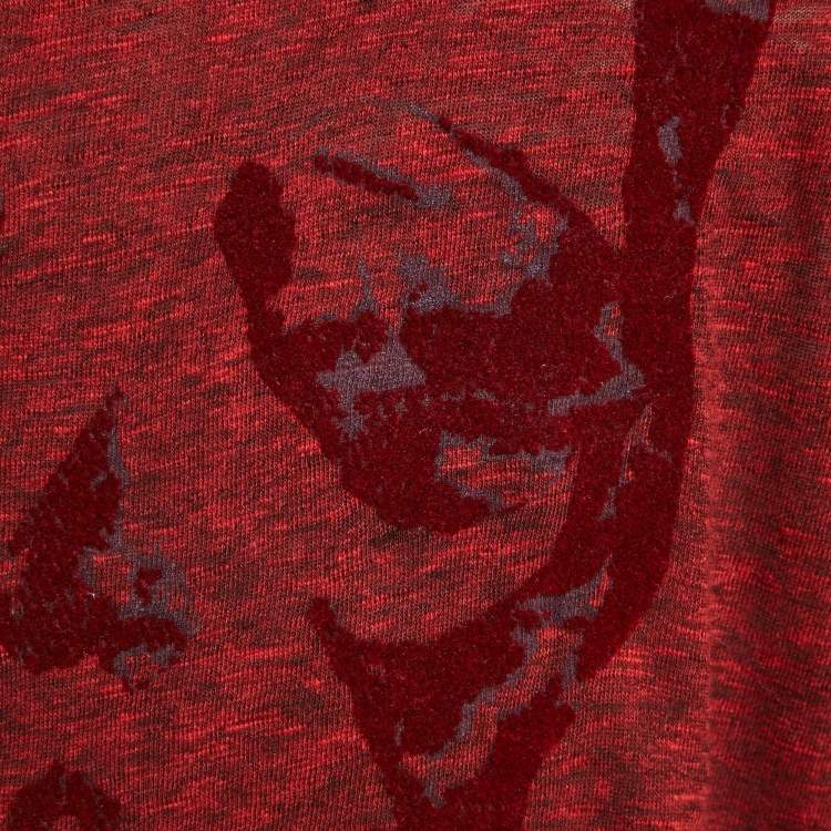 Pre Owned Zadig & Voltaire Red Jersey Monastir Overdyed T-Shirt XL