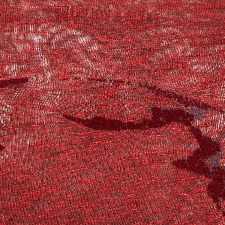 Pre Owned Zadig & Voltaire Red Jersey Monastir Overdyed T-Shirt XL