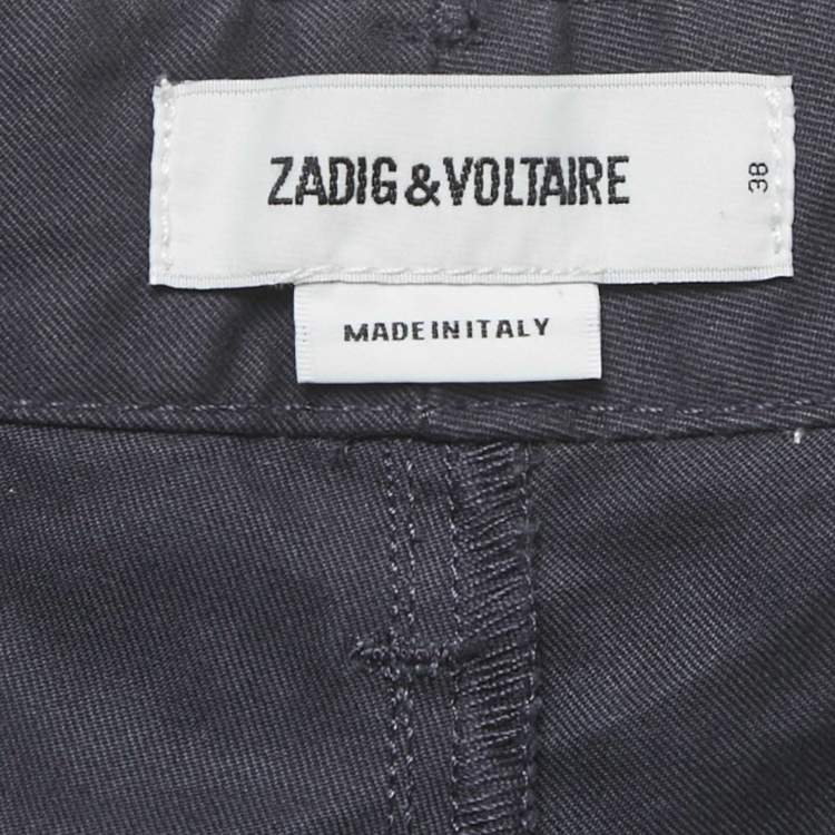Pre Owned Zadig & Voltaire Blue Cotton Patrick Chino Pants S