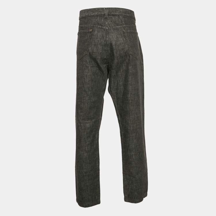 Pre Owned Zegna Sport Grey Denim Regular Fit Jeans XXXL Waist 32"