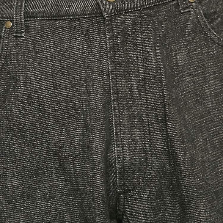Pre Owned Zegna Sport Grey Denim Regular Fit Jeans XXXL Waist 32"