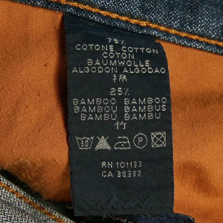 Pre Owned Zegna Sport Dark Blue Denim Jeans M Waist 34 " 