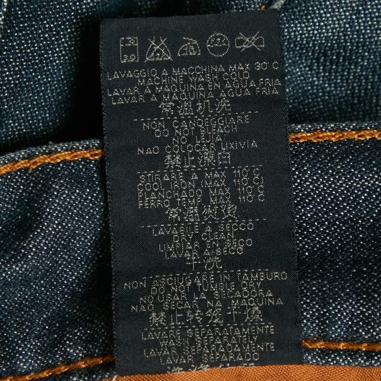 Pre Owned Zegna Sport Dark Blue Denim Jeans M Waist 34 " 