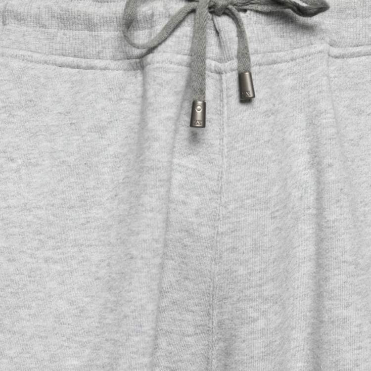 Pre Owned Zegna Sport Grey Mélange Terry Knit Joggers XL