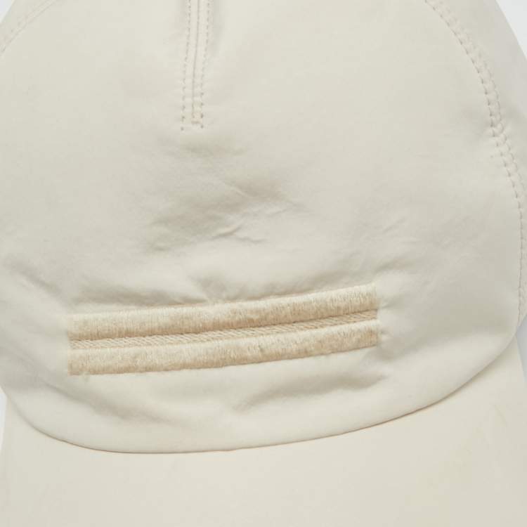 Pre Owned قبعة بيسبول من إرمينجيلدو زيجنا من قماش الزيبر الصناعي باللون الأبيض من الحجم الصغير