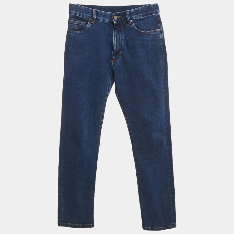Pre Owned Zegna Blue Denim Regular Fit Jeans S Waist 29"