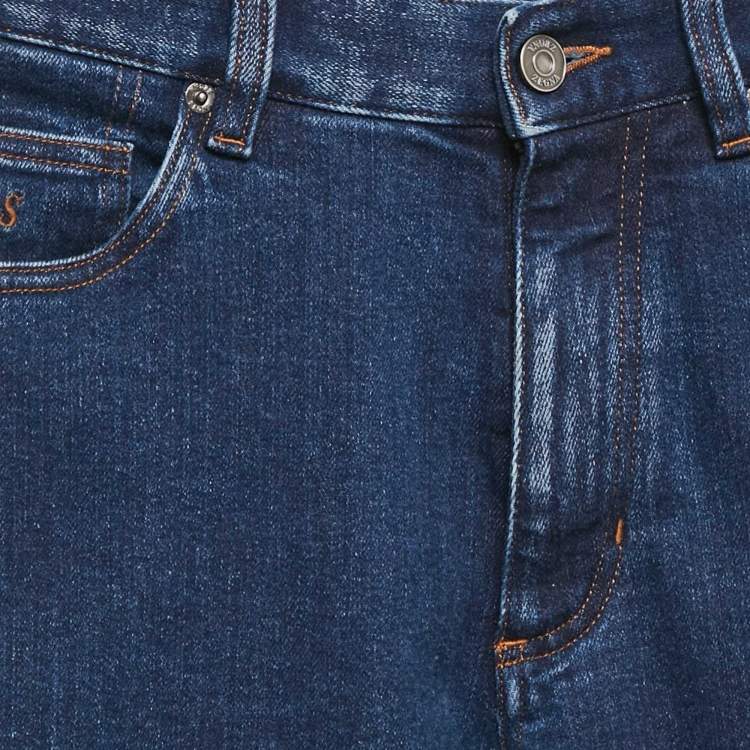 Pre Owned Zegna Blue Denim Regular Fit Jeans S Waist 29"