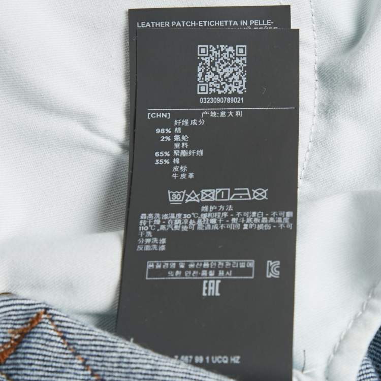 Pre Owned Zegna Blue Denim Regular Fit Jeans S Waist 29"