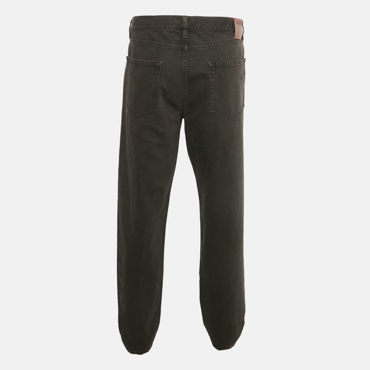 Pre Owned Zegna Brown Denim Classic Fit Jeans XXL/Waist 38"