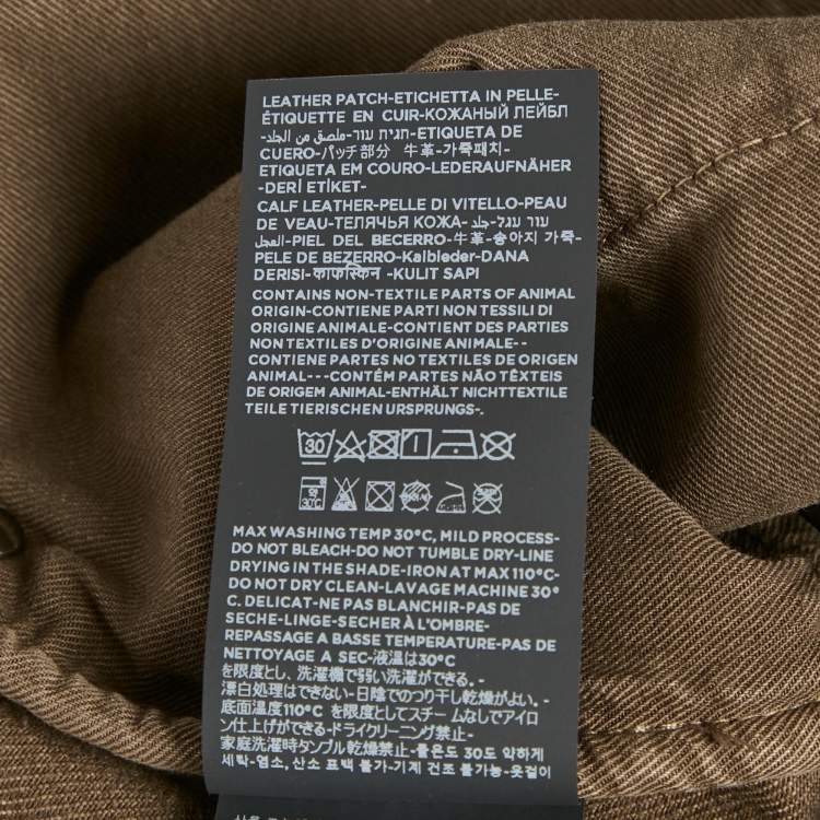 Pre Owned Zegna Brown Denim Classic Fit Jeans XXL/Waist 38"
