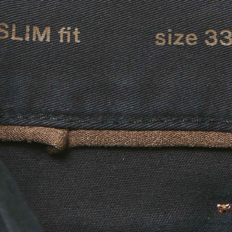 Pre Owned بن طلون جينز زينيا جبرادين بيج كلاسيك لارج (وسط 38 بوصة)