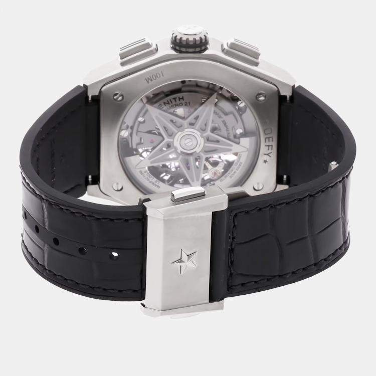 Pre Owned Zenith Defy El Primero 21 95.9000.9004/78.R582 Automatic Skeleton Titanium Men’s Wristwatch 44 mm