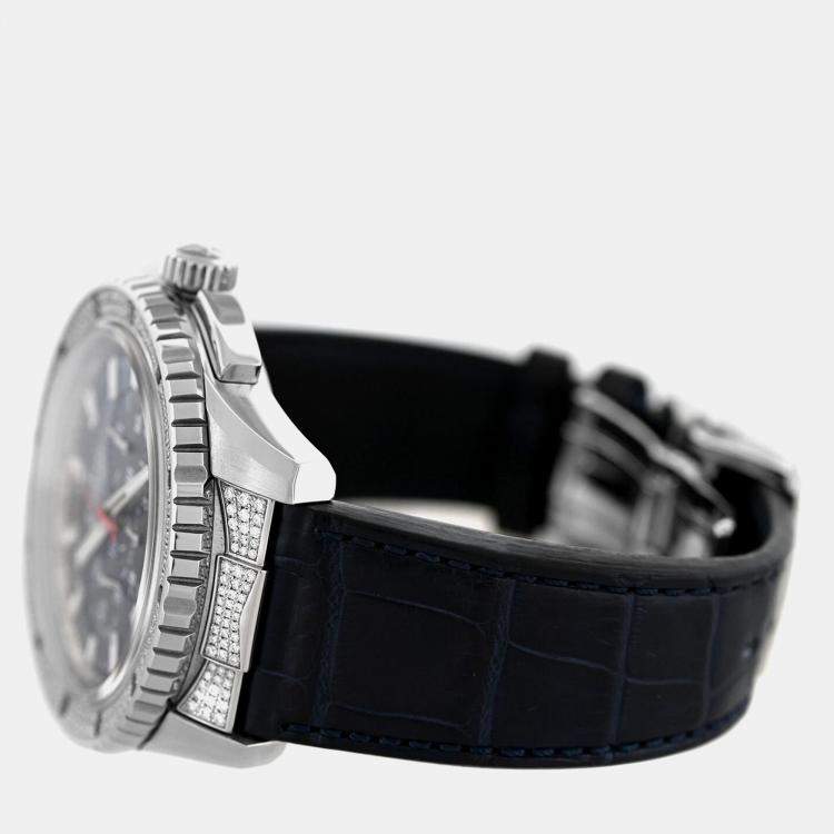 Pre Owned Zenith El Primero 16.2063.405 Automatic Blue Diamond Stainless Steel Men's Wristwatch 45 mm