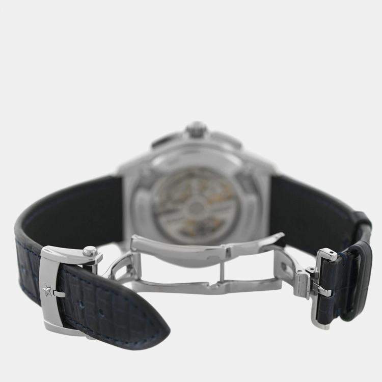 Pre Owned Zenith El Primero 16.2063.405 Automatic Blue Diamond Stainless Steel Men's Wristwatch 45 mm