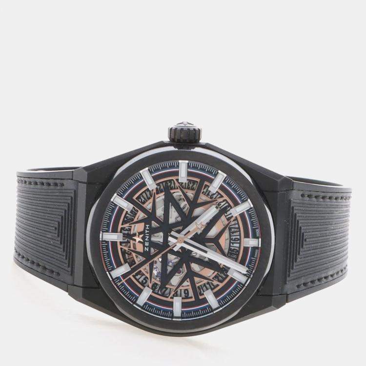 مملوكة مسبقًا Zenith Defy Classic 49.9000.670 Automatic Ceramic Men's Wristwatch 41 mm