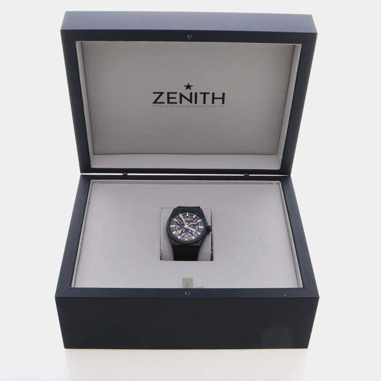 مملوكة مسبقًا Zenith Defy Classic 49.9000.670 Automatic Ceramic Men's Wristwatch 41 mm