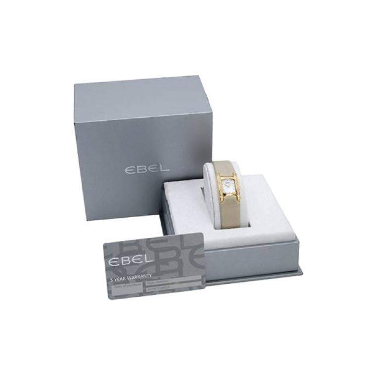 Pre Owned Ebel Swiss Quartz Movement Diamond 18K Gold Watch