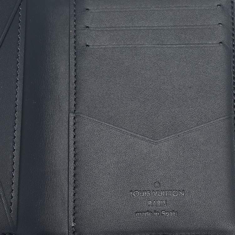 Pre Owned Louis Vuitton Bleu Monogram Tapestry Pocket Organizer