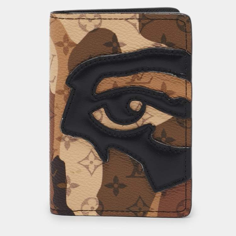 Pre Owned Louis Vuitton x KidSuper Monogram Portrait Canvas Pocket Organizer