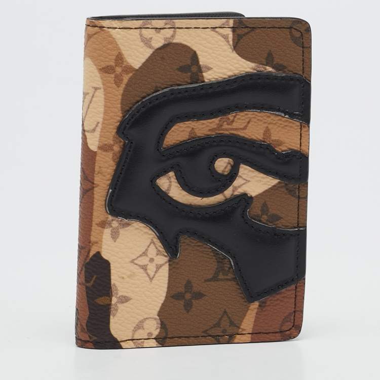 Pre Owned Louis Vuitton x KidSuper Monogram Portrait Canvas Pocket Organizer