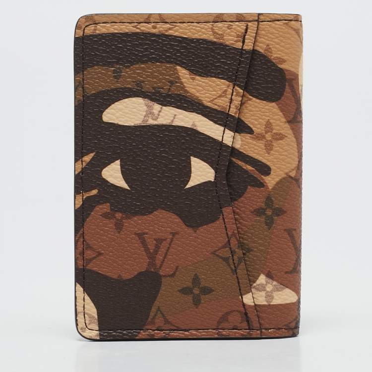 Pre Owned Louis Vuitton x KidSuper Monogram Portrait Canvas Pocket Organizer